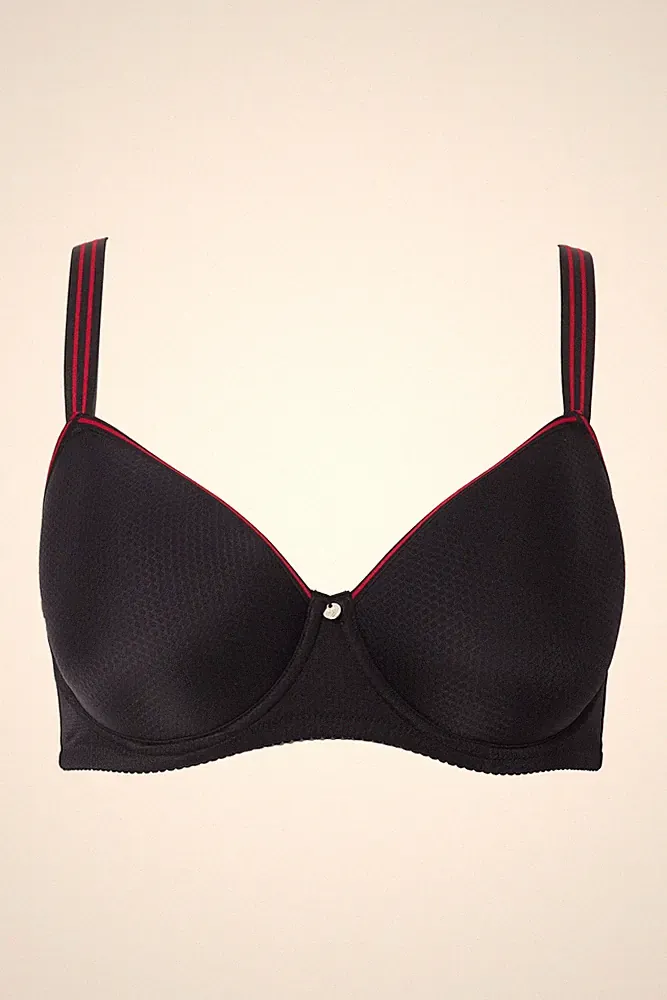Ulla Popken Damen große Größen Bügel BH Jacquard Muster Spacer Schale 824133
