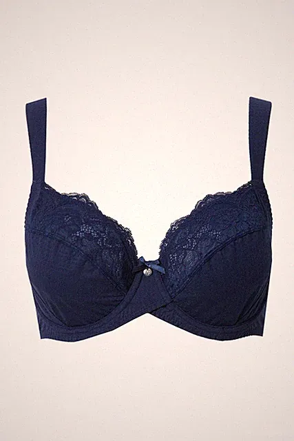 Ulla Popken Damen große Größen Bügel BH Jacquard Spitze Softcups 841686