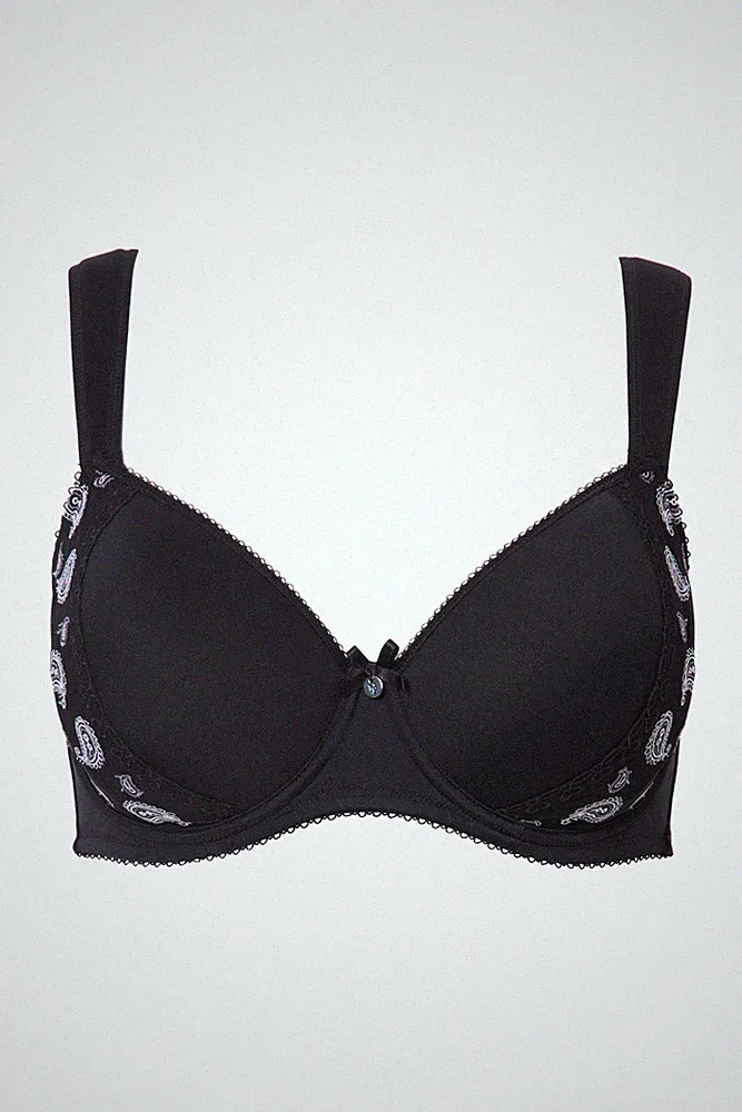 Ulla Popken Damen große Größen Bügel BH Paisley Spacer Schalen 833318