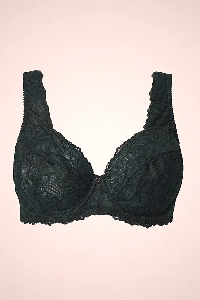Ulla Popken Damen große Größen Bügel BH Spitze breite Träger 822855