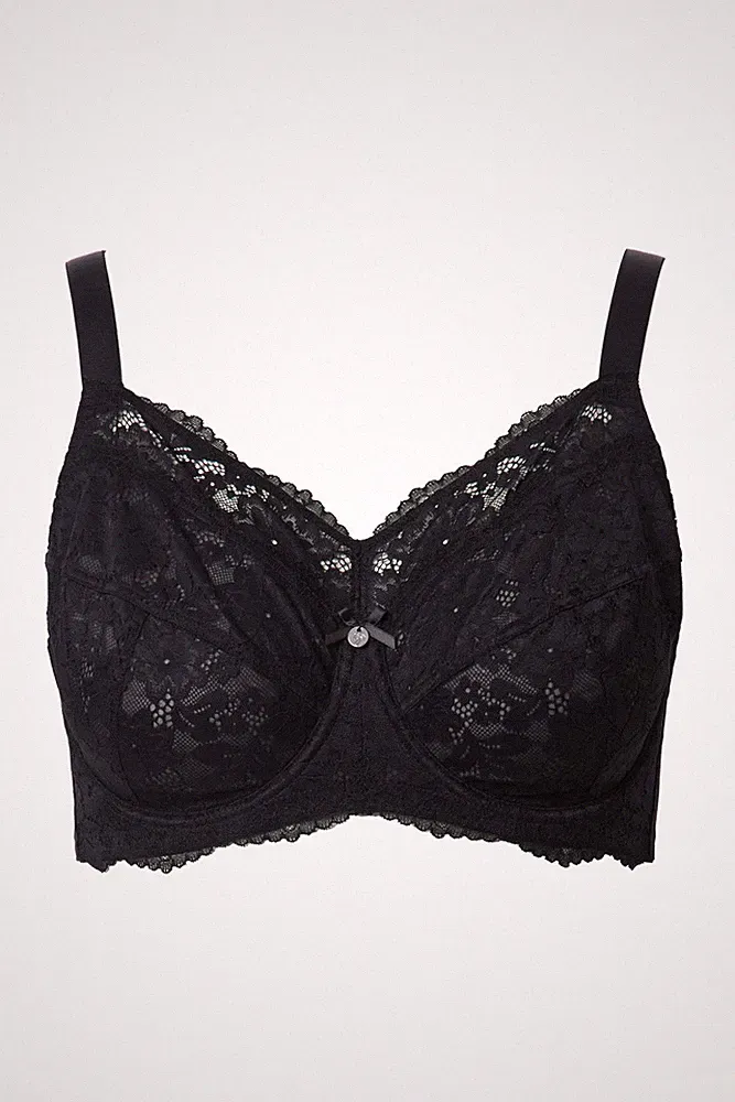 Ulla Popken Damen große Größen Bügel BH Spitze Softcups 841638