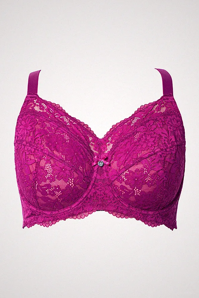Ulla Popken Damen große Größen Bügel BH Spitze Softcups 841638