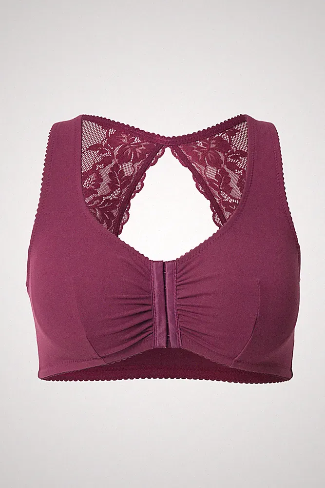 Ulla Popken Damen große Größen Bustier Rückenspitze Vorderverschluss
