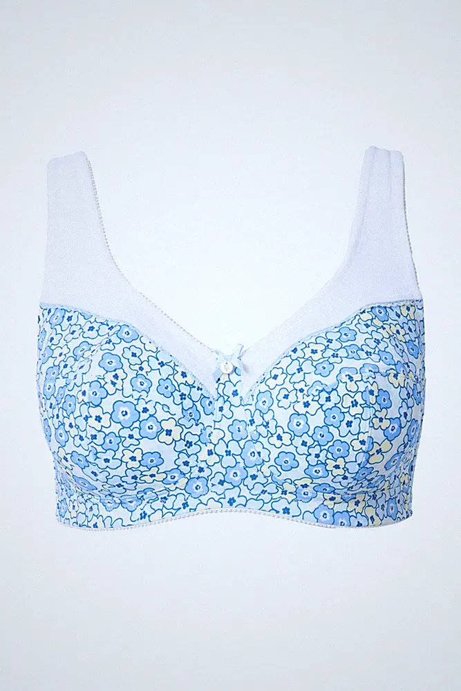 Ulla Popken Damen große Größen Entlastungs BH Blüten ohne Bügel 838588