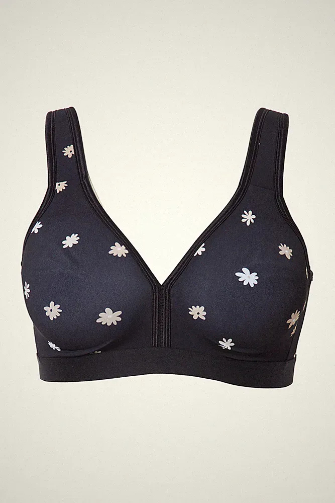 Ulla Popken Damen große Größen Minimizer BH Blüten ohne Bügel 838472