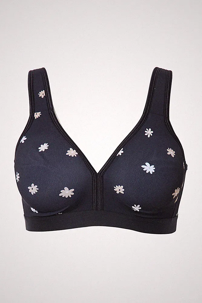 Ulla Popken Damen große Größen Minimizer BH Blüten ohne Bügel 838472
