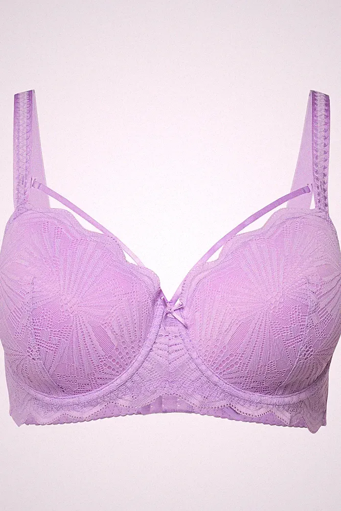 Ulla Popken große Größen BH 85B schwarz Bügel BH Softcups Spitze Zierbänder