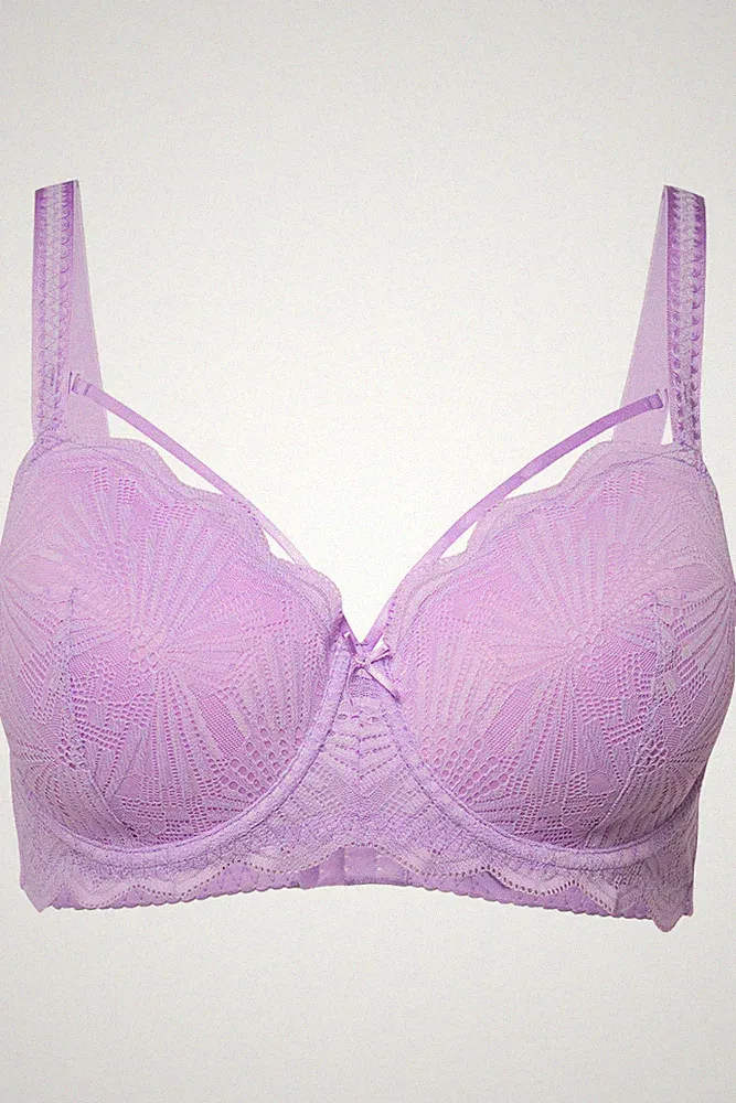 Ulla Popken große Größen BH 85B schwarz Bügel BH Softcups Spitze Zierbänder