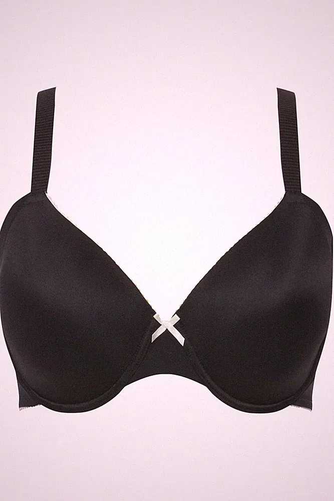Ulla Popken große Größen BH 85B schwarz Bügel BH Softschalen Zierkante