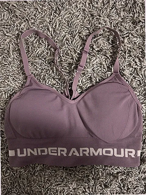Under Armour Sport Bh Lila/Flieder Damen Sport Bh Wie Neu Größe S