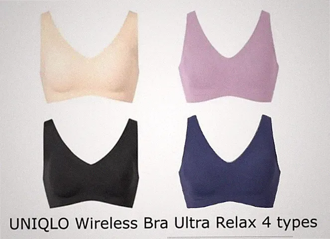 UNIQLO Wireless BH Ultra Relax Soft Fit Seamless Comfort Japan Neu 4 Typen