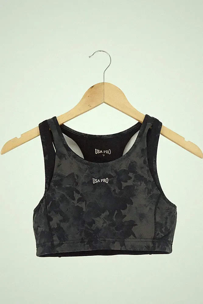 USA Pro Sport BH Camouflage Schwarz Größe S
