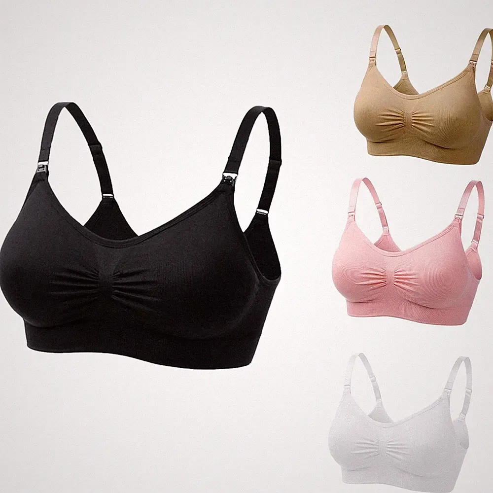 UtopyaUK Maternity Seamless Still BH Stillkomfort Schlaf Gepolsterter BH