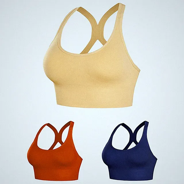 Verstellbarer Damen Sport BH Atmungsaktiv Stoff Schnalle hinten vierreihiger Ver