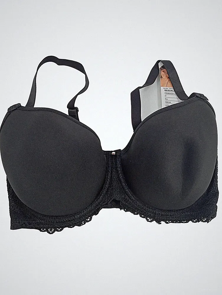VIANIA! Schalen BH 70F Spitze Feminin Damen Schwarz Alltag