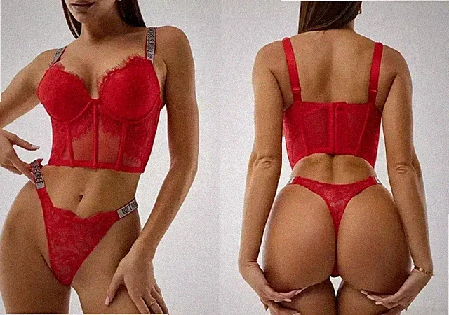 Victoria's secret Balconette BH Set mit String 85B/L Rot