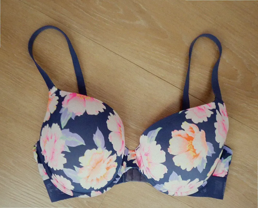 Victoria's Secret Pink Push-Up BH*blau-weiß-pink-usw geblümt*34DD*=EU 75 E
