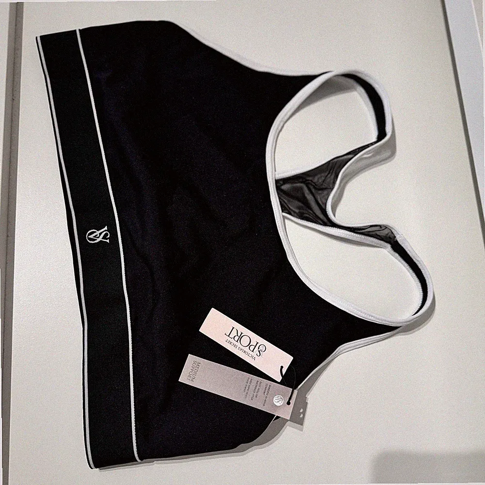 Victorias Secret Sport Bh Top Schwarz L , Transparent Rückseite