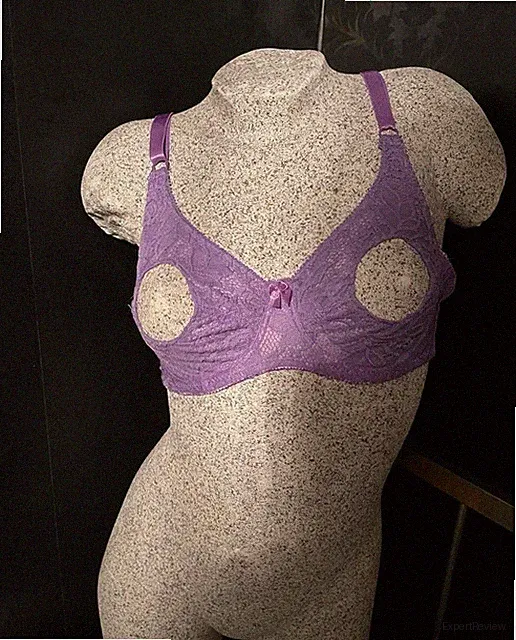 Vintage BH -nippelfrei -Flieder - Premium Qualität