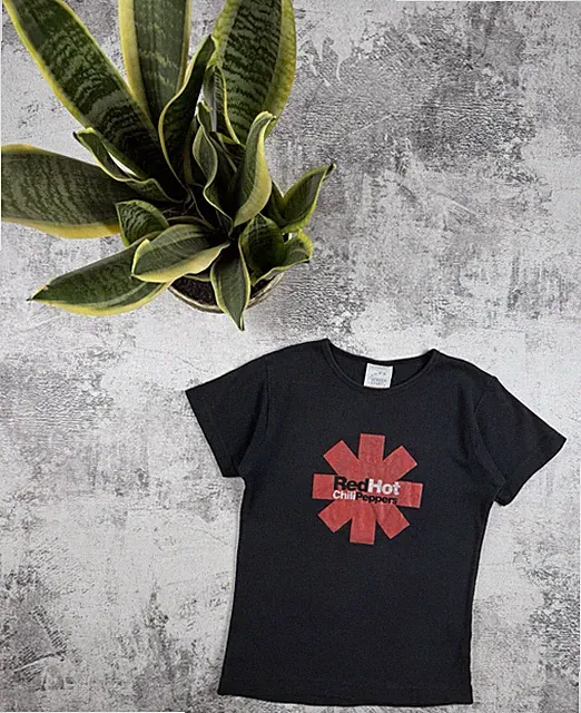 Vintage Red Hot Chili Peppers RHCP Rock Band Damen S Y2K 90S T-Shirt Tee Top