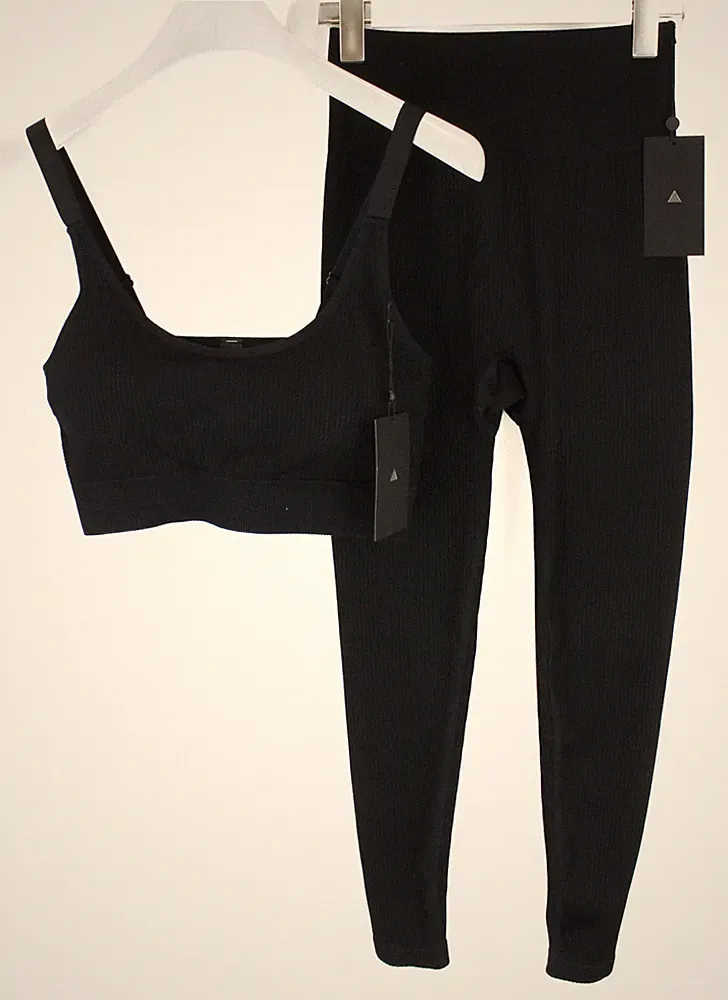 Vitality The Nova 2 in 1 Satz Damen Groß Nahtlos Dehnbar Schwarz