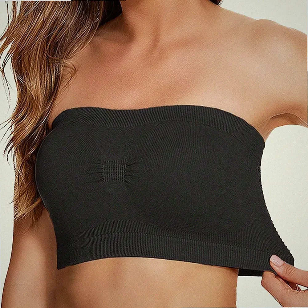 Vollschalen Trägerloser BH für Damen Atmungsaktiv Nylon Spandex Bequeme Passfo