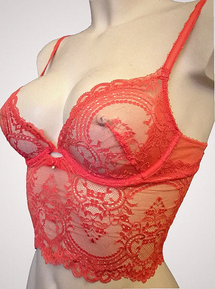Wacoal Chrystalle Longline Bügel-BH S Gr.75B/C UK 34 B/C BH Spitze