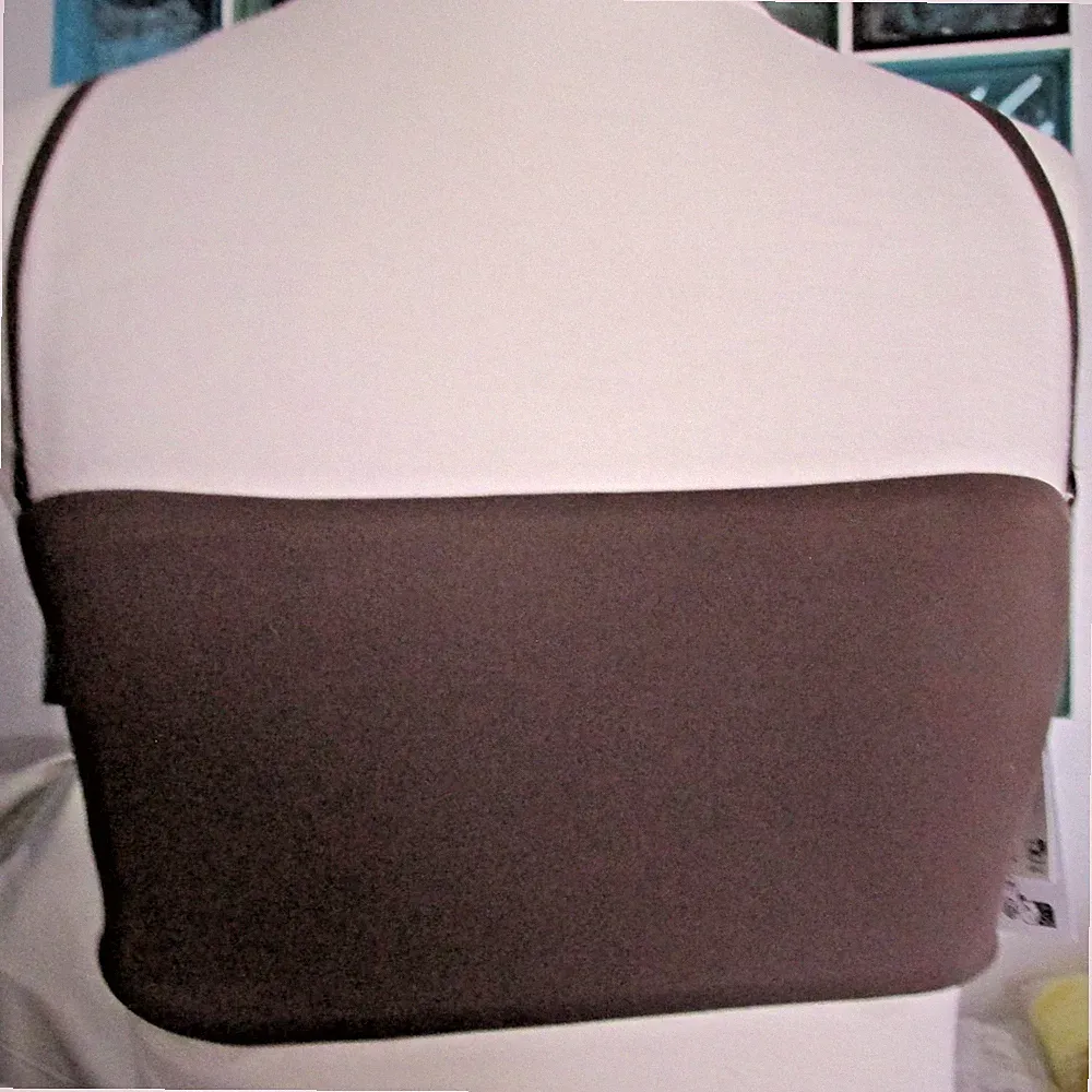 Wattierter Bandeau-BH aus Jersey braun von H+M