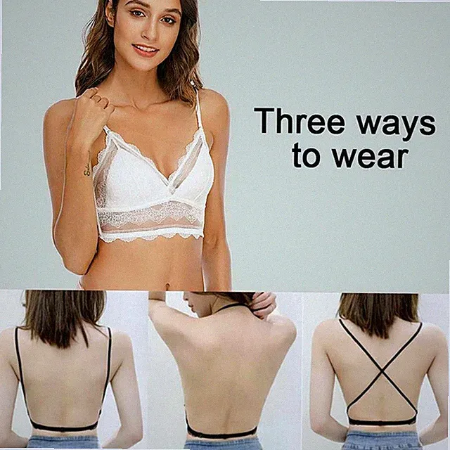 Weich Tief U Nahtlose Unterwäsche Spitzen-BH BHs mit niedrigem Rücken Tanktops