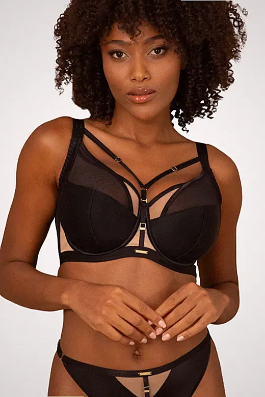 Weicher BH für große Größen „Simple Soft“ in Schwarz von Kris Line
