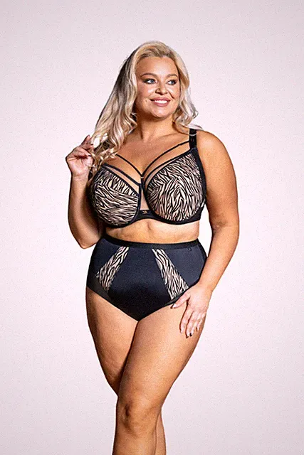 Weicher Full-Cup-BH Queen Beige Kris Line in großen Größen