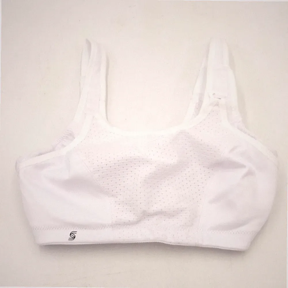 Weiss Sport BH Damenbekleidung 75C variablem Halt große Größen Plusgröße feminin