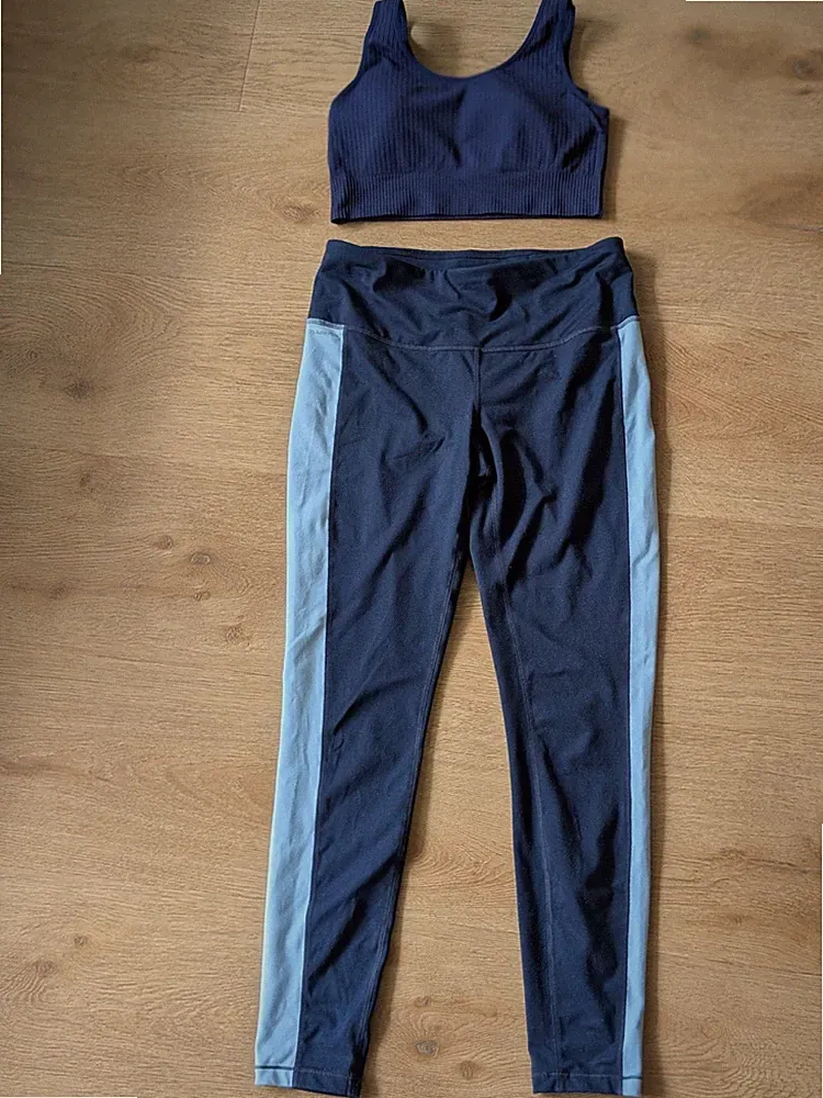 Wie Neu Sportanzug damen Tchibo blau m 38 Sport BH + Leggings