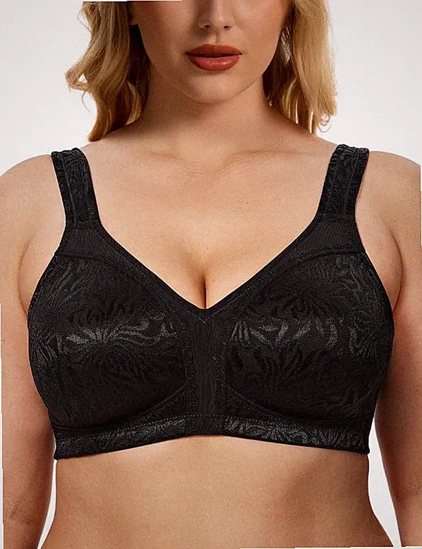 WingsLove Damen Full Coverage Plus Size Everyday BH Minimizer Wireless Non Pa