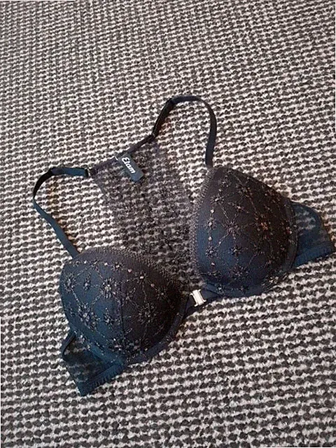 Women Etam Bra Black 70B