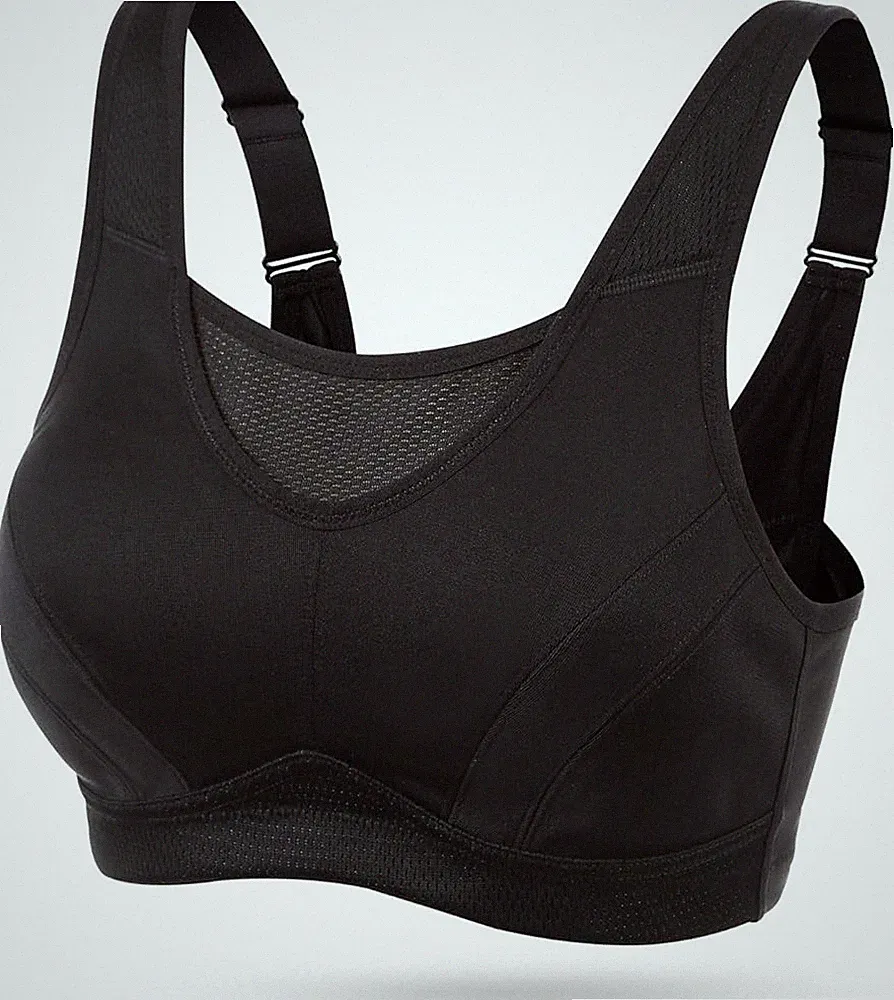 Women's Full Cup Sports Bra High Impact Wire-Free Plus Size Ladies Running 38H