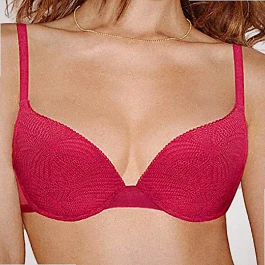 Wonderbra Damen Klassischer Schalen BH W06TF mit Bügel Rot Neu