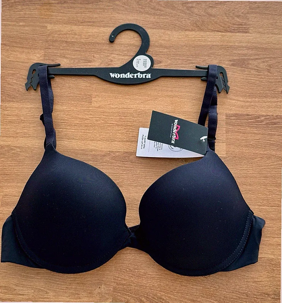Wonderbra T-Shirt-BH Push-Up mit Bügel schwarz Gr. 75B (Cup B)