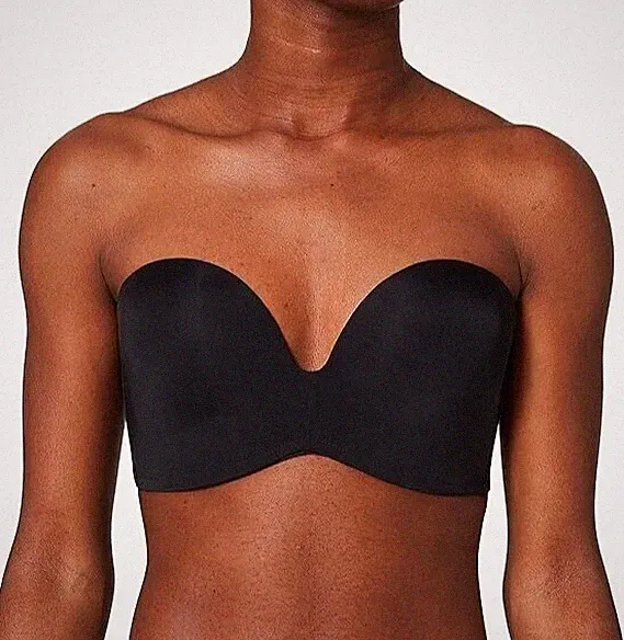 Wonderbra Ultimate Trägerloser, gepolsterter Push-Up-BH W032D Gr. 65F Neu