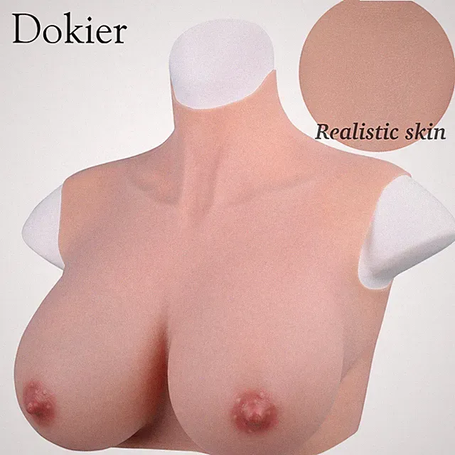 XXL Oversize Silicone Crossdresser Breast Forms Breastplate Chest Plate G-K Cup