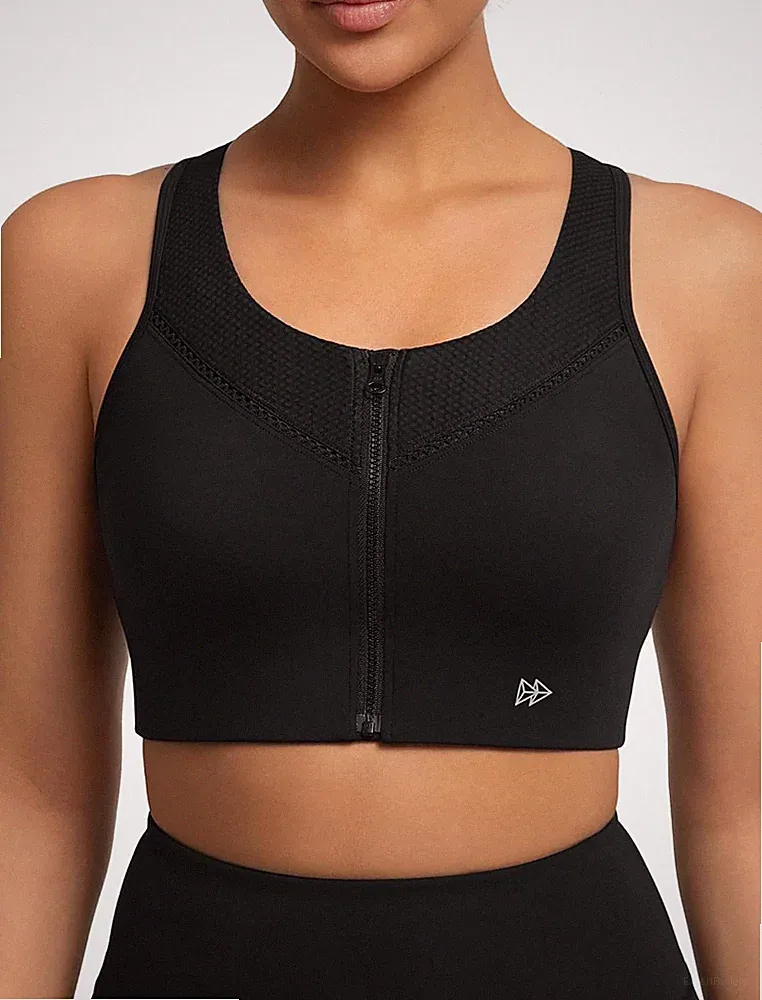 Yvette Sport BH Mit Mesh Starker Halt Ringerrücken Große Größen Fitness Lauf Bra