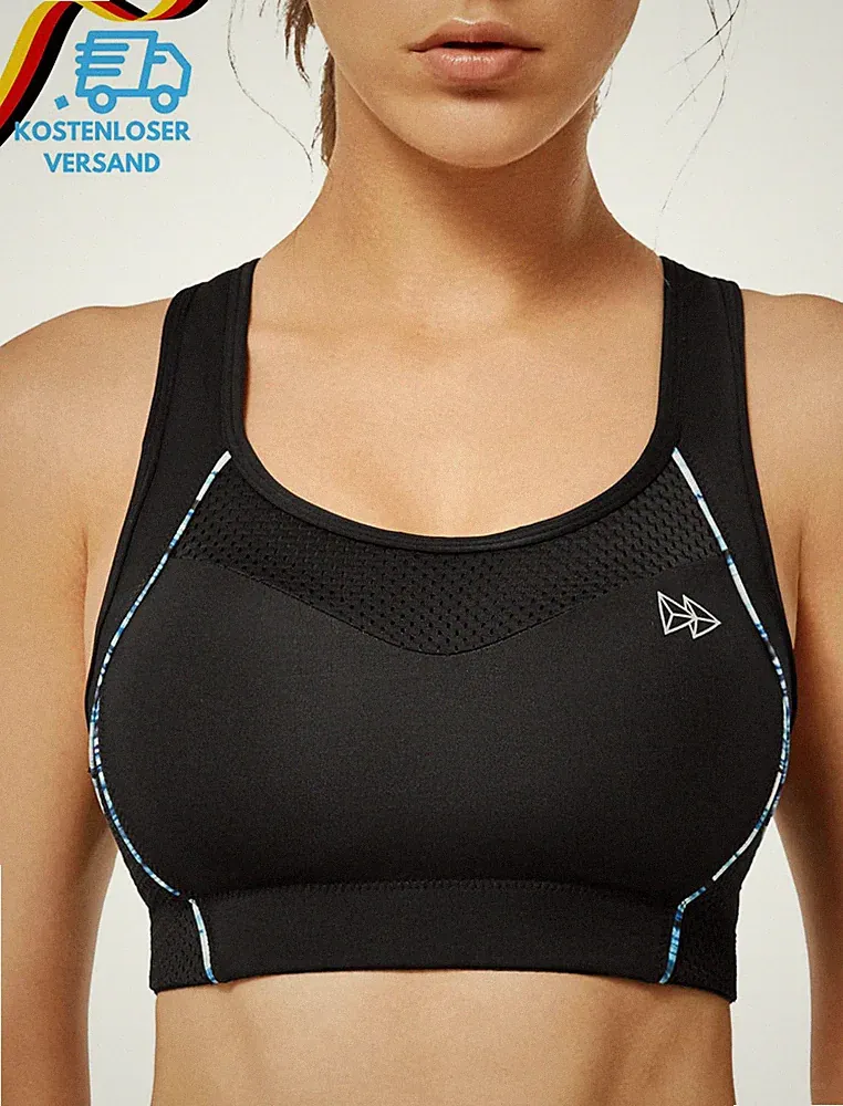 Yvette Sport BH Starker Halt Ringerrücken Große Ohne Bügel Bustier Für Fitness L