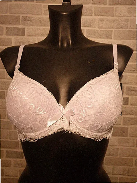 YYG Original Sexy Dessou in weiß BH in Gr: 40/90B Neu mit Etikett leicht Push up