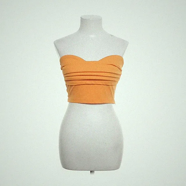 Zara, Bandeau-BH, Größe: M, Orange, Elasthan/Polyester, Einfarbig, Damen #zbJ